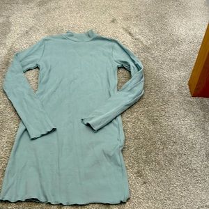 Size small light blue ribbed dress